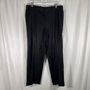 Boss Hugo Boss Virgin Wool Pants Men's 34x29 Black Button Zip Flat Front
